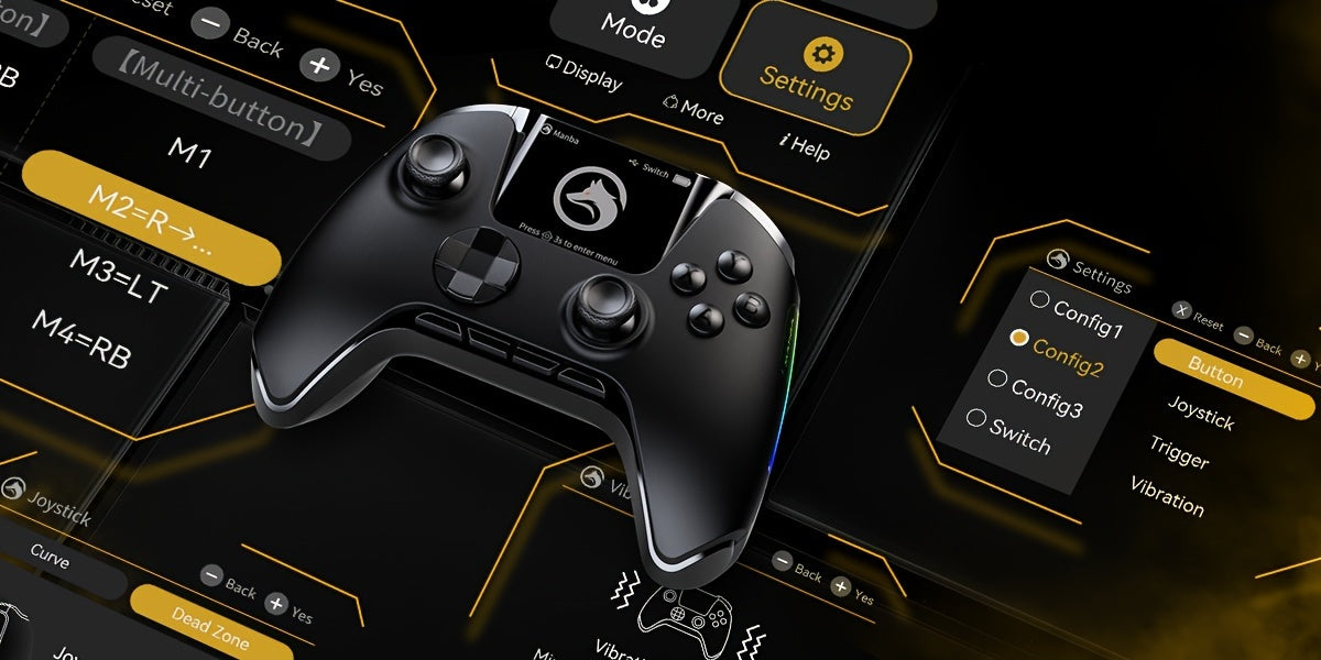 Wireless Gaming Controller with Interactive Screen