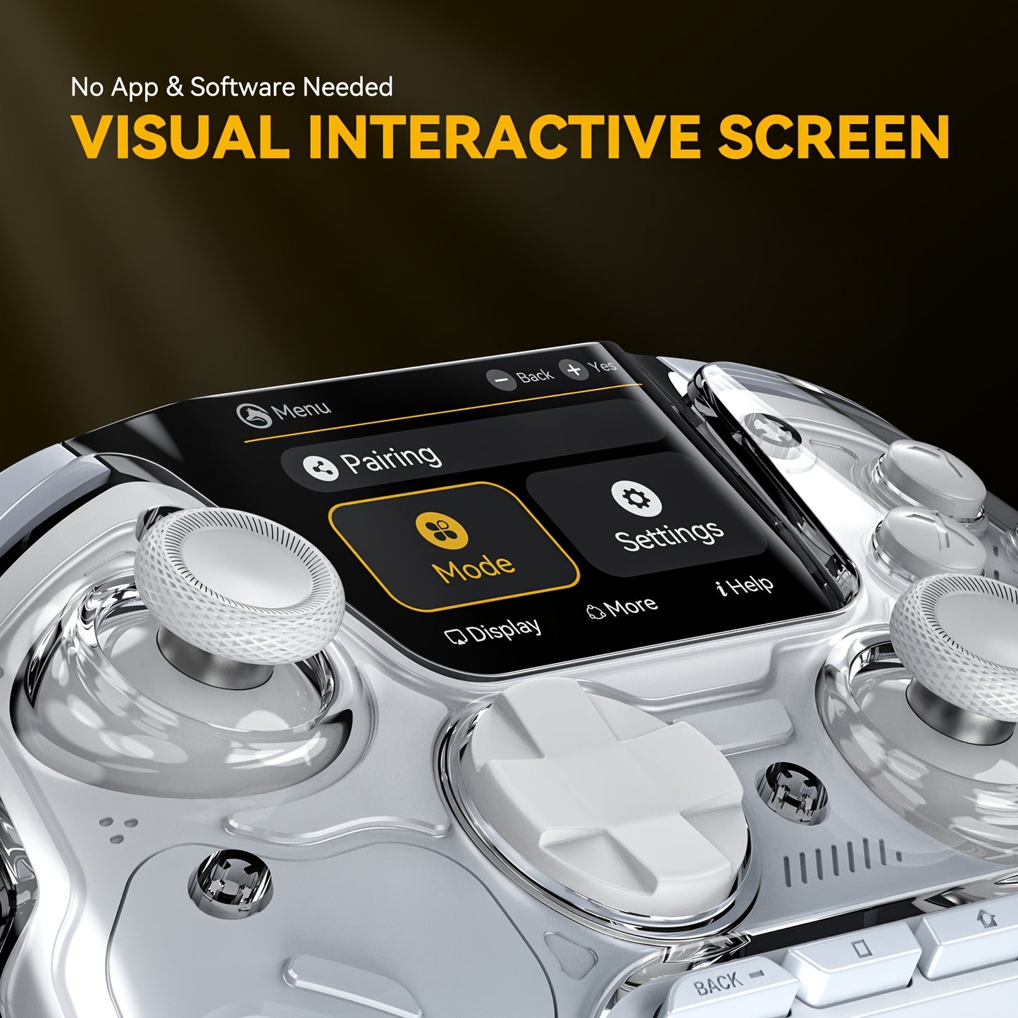 Wireless Gaming Controller with Interactive Screen