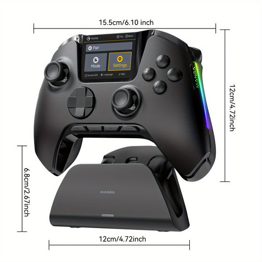 Wireless Gaming Controller with Interactive Screen