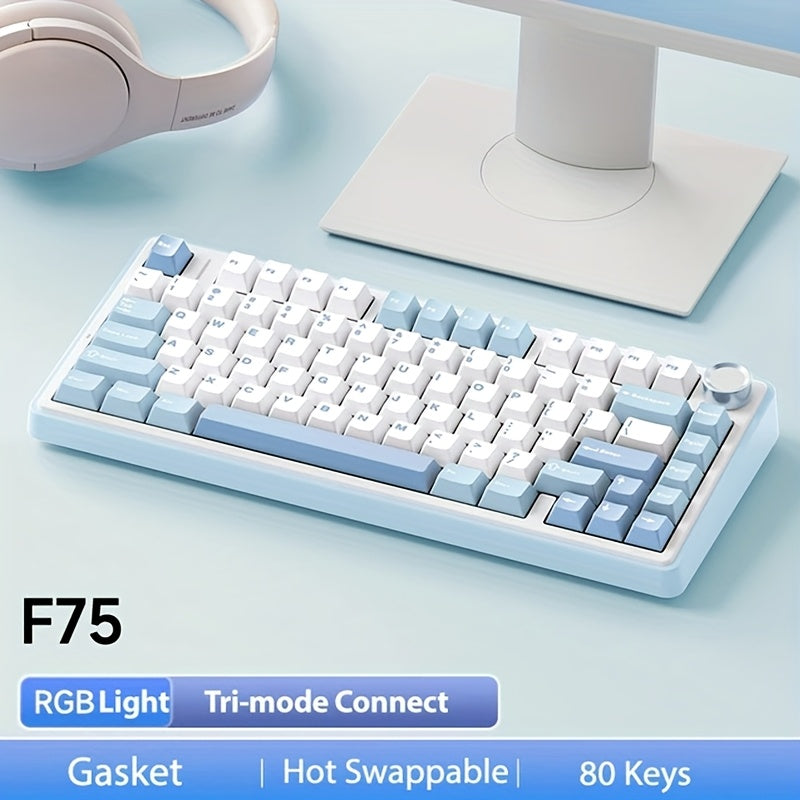 AULA F75 RGB Mechanical Gaming Keyboard - 2.4G Wireless/Wired