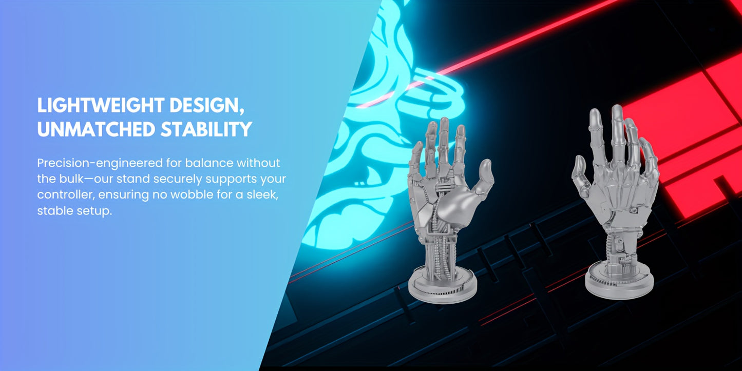 Cyberpunk-Inspired 3D Printed Game Controller Stand