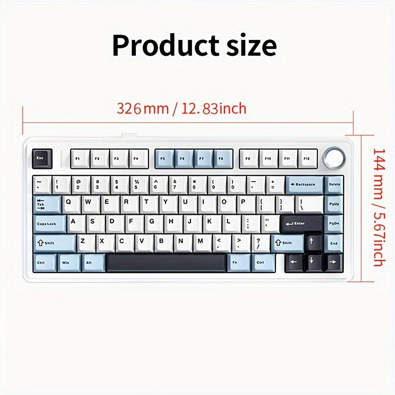 AULA F75 RGB Mechanical Gaming Keyboard - 2.4G Wireless/Wired