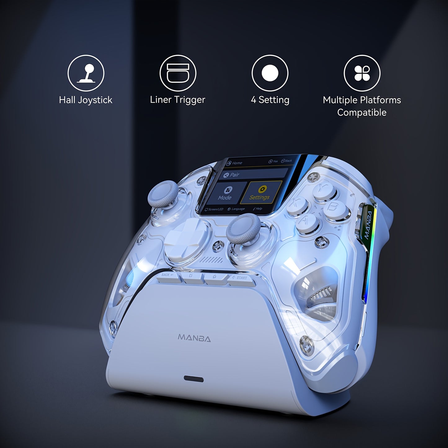 Wireless Gaming Controller with Interactive Screen