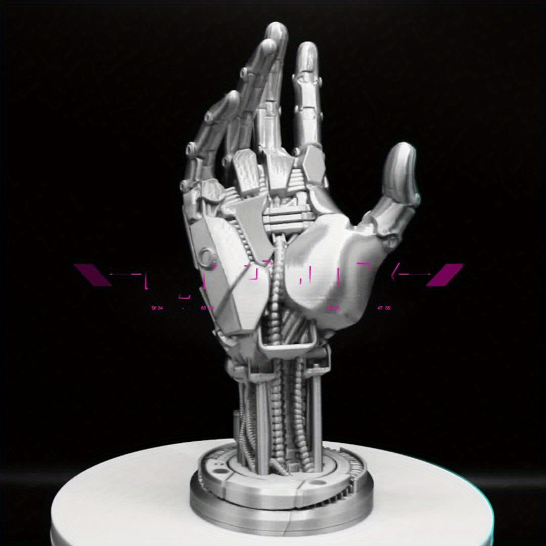 Cyberpunk-Inspired 3D Printed Game Controller Stand