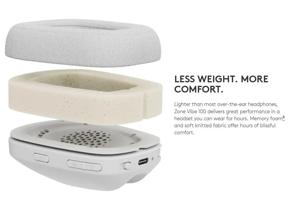 Wireless Headphones Logitech Zone Vibe 100