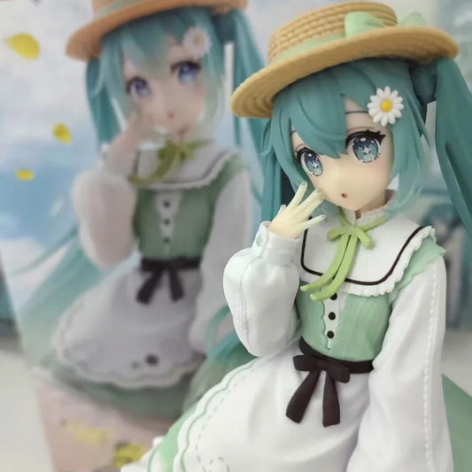 Original Taito Fashion Hatsune Miku Country Anime Figure 20CM