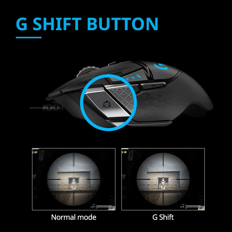 Logitech G502 HERO Gaming Mouse Detachable Weights