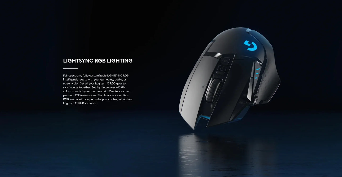 Logitech G502 HERO LIGHTSPEED Wired/Wireless Gaming Mouse