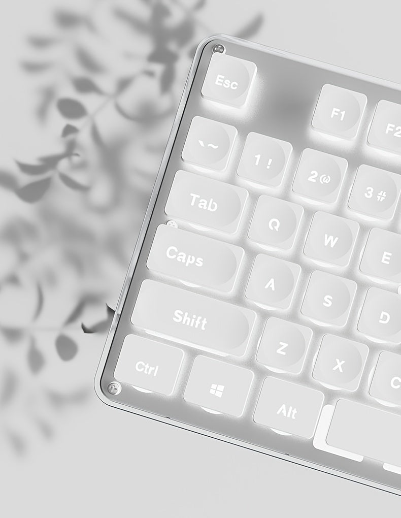 EWEADN Silent LED-Backlit Ergonomic Gaming Keyboard