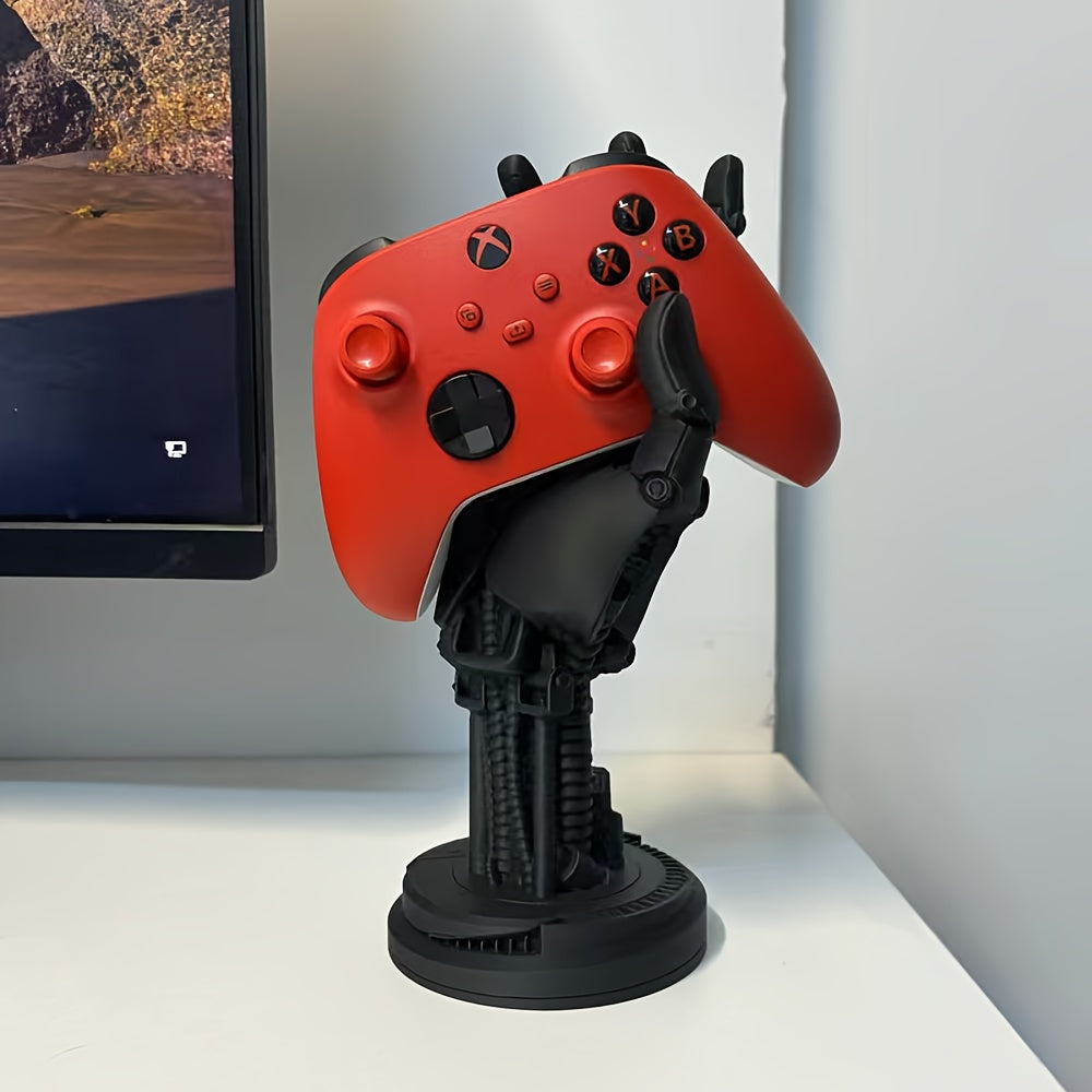 Cyberpunk-Inspired 3D Printed Game Controller Stand