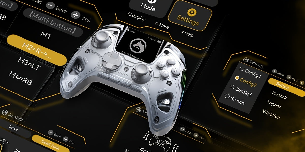 Wireless Gaming Controller with Interactive Screen