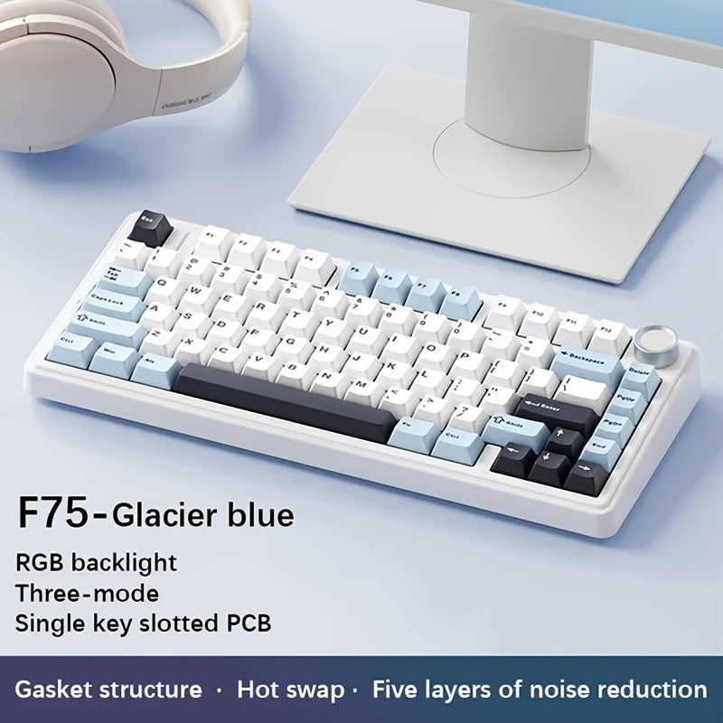 AULA F75 RGB Mechanical Gaming Keyboard - 2.4G Wireless/Wired