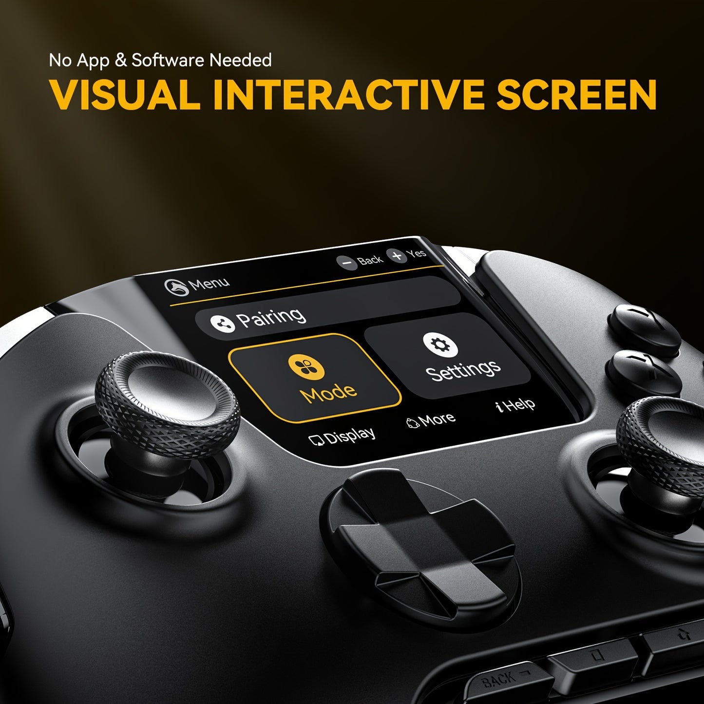 Wireless Gaming Controller with Interactive Screen