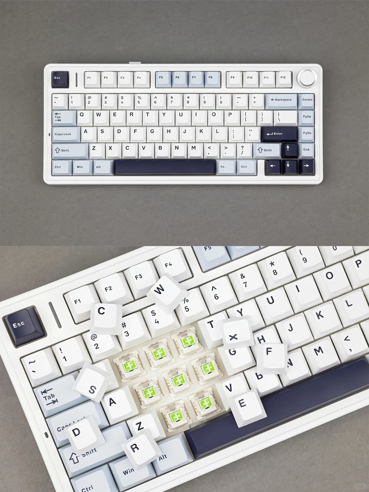 AULA F75 RGB Mechanical Gaming Keyboard - 2.4G Wireless/Wired