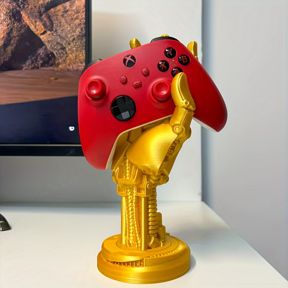 Cyberpunk-Inspired 3D Printed Game Controller Stand