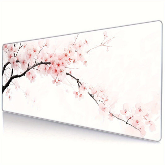 Elegant Cherry Blossom Mouse Pad - Natural Rubber Non-Slip Base
