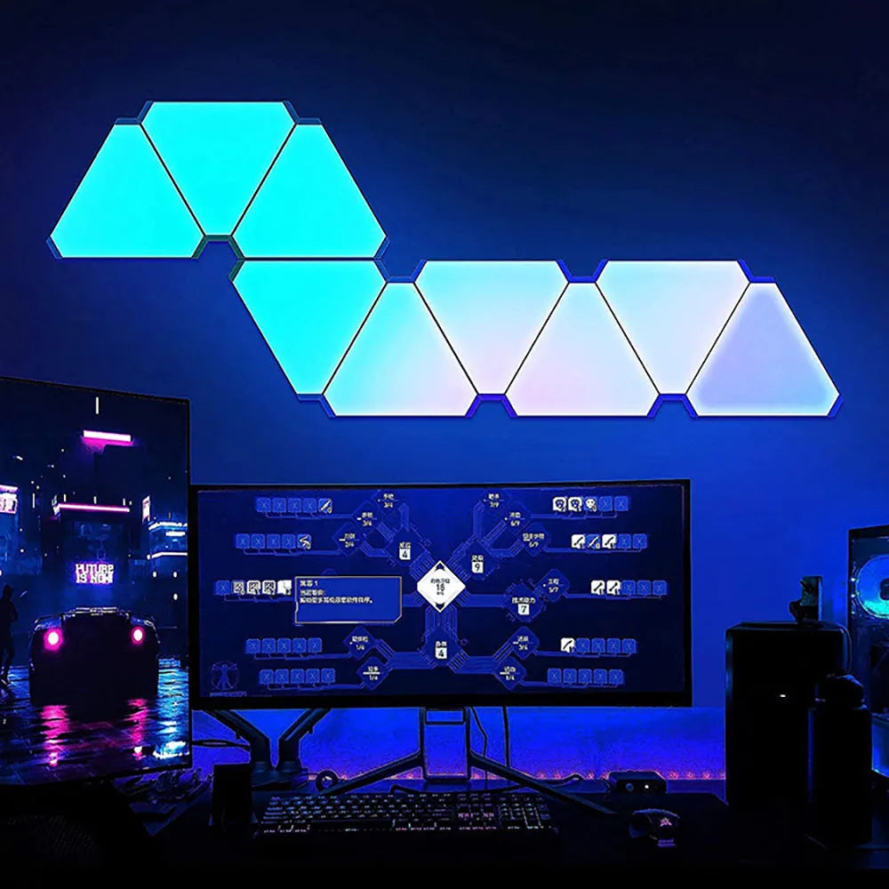 Triangle Wall LED Lights Quantum Atmosphere Night Light WIFI Bluetooth 5V USB