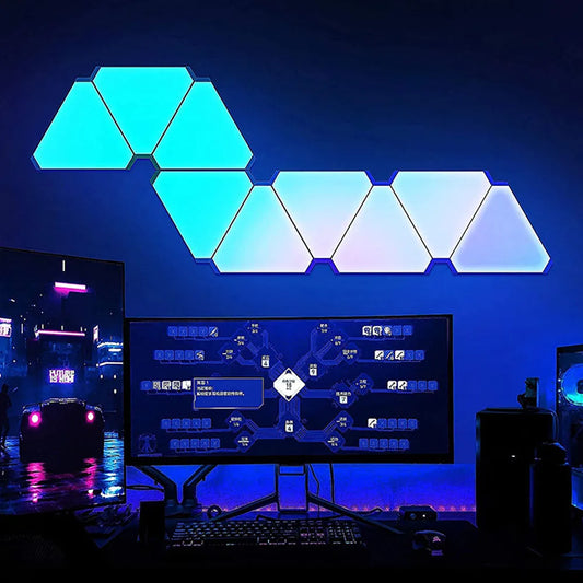 Triangle Wall LED Lights Quantum Atmosphere Night Light WIFI Bluetooth 5V USB