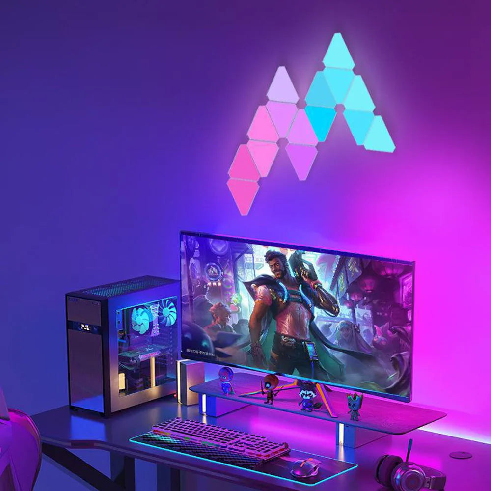 Triangle Wall LED Lights Quantum Atmosphere Night Light WIFI Bluetooth 5V USB