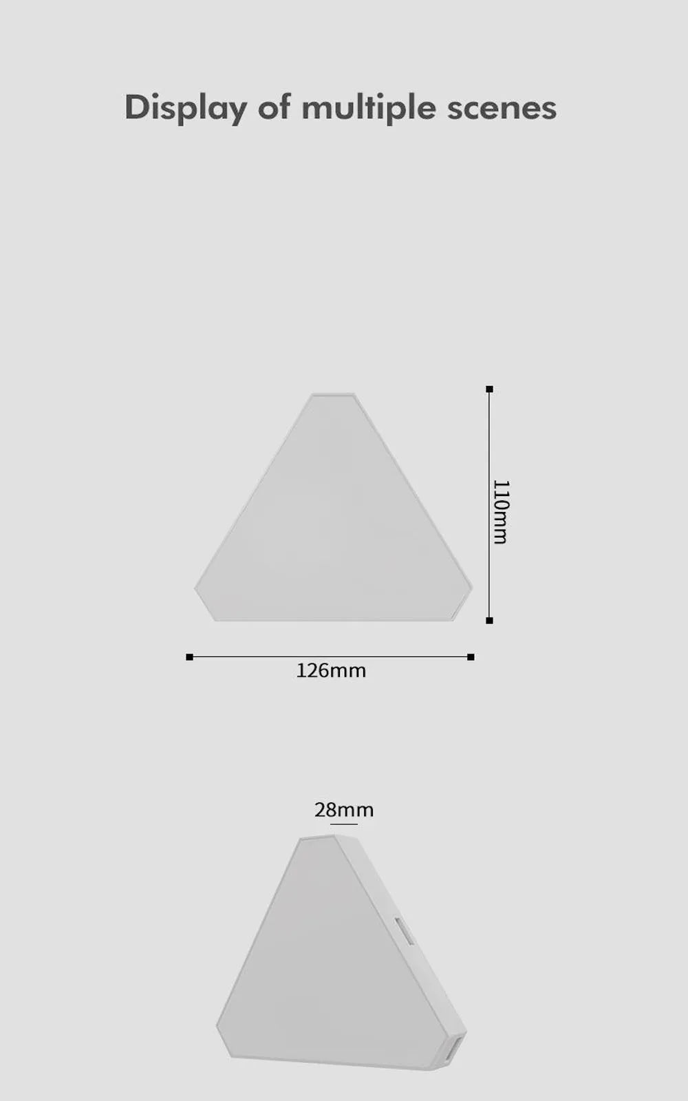 Triangle Wall LED Lights Quantum Atmosphere Night Light WIFI Bluetooth 5V USB